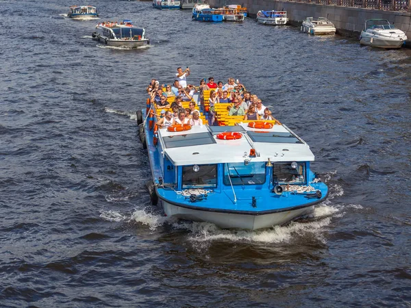Petersburg Russland Juli 2021 Blick Auf Den Fluss Fontanka Und — Stockfoto