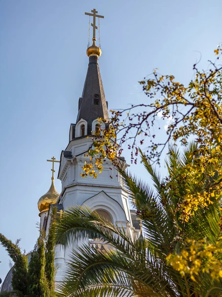 Sochi Russia October 2021 Cathedral Archangel Michael Bell Tower — Stock Photo, Image