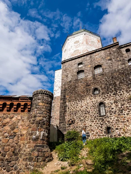 Vyborg Rússia Julho 2021 Castelo Vyborg Século Xviii — Fotografia de Stock