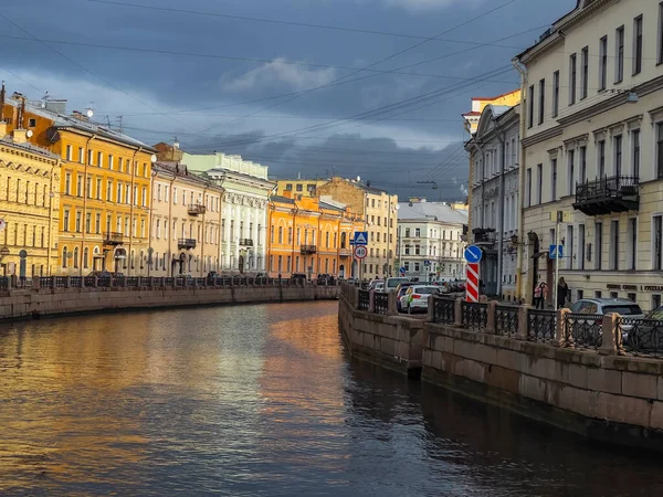 Petersburg Russland November 2021 Blick Auf Den Fluss Moika — Stockfoto