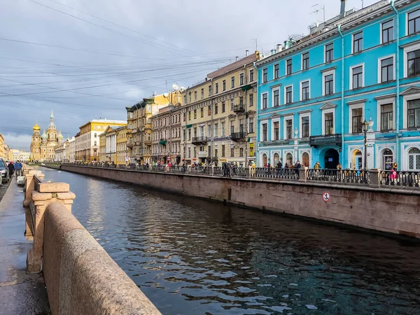 Sankt Petersburg Ryssland November 2021 Utsikt Över Griboyedovkanalen Och Dess — Stockfoto