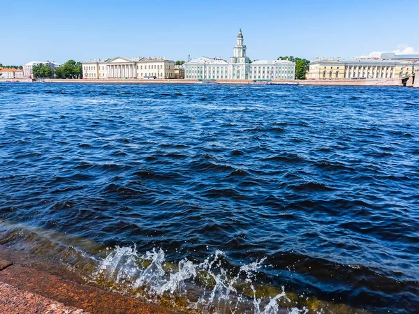 Saint Pétersbourg Russie Juillet 2021 Vue Sur Rivière Neva Remblai — Photo