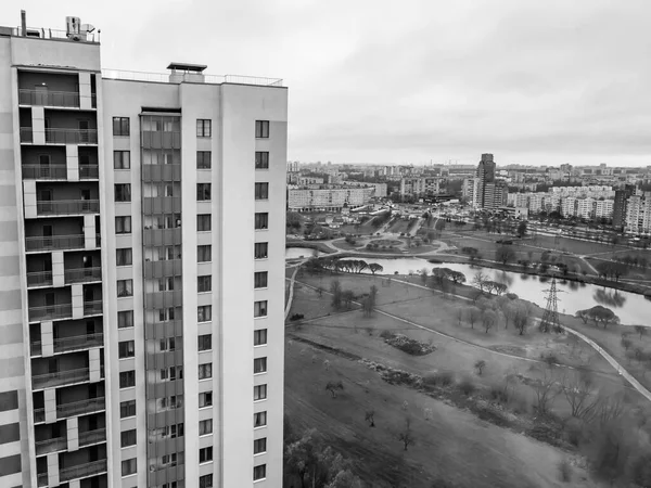 Αγία Πετρούπολη Ρωσία Νοεμβρίου 2021 Πολυώροφα Σύγχρονα Οικιστικά Κτίρια — Φωτογραφία Αρχείου