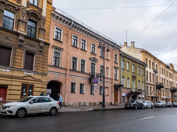 San Petersburgo Rusia Noviembre 2021 Vista Calle Millionnaya Parte Histórica — Foto de Stock