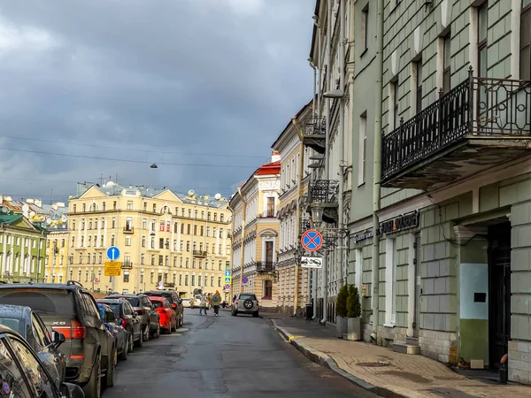 Petrohrad Rusko Listopadu2021 Pohled Řeku Moyku Její Nábřeží — Stock fotografie