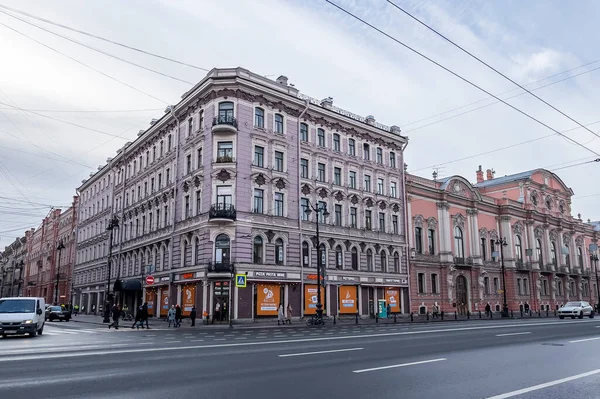 Sint Petersburg Rusland Juli 2021 Nevsky Prospect Hoofdstraat Van Stad — Stockfoto