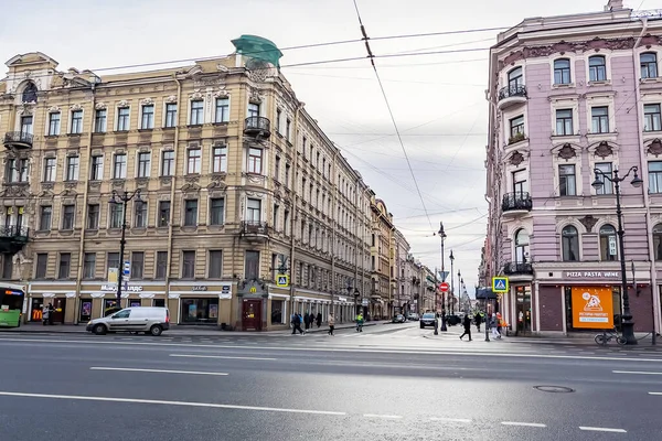 Sankt Petersburg Ryssland Juli 2021 Nevsky Utsikter Huvudgatan Staden — Stockfoto