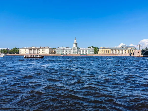 Saint Pétersbourg Russie Juillet 2021 Vue Sur Rivière Neva Remblai — Photo