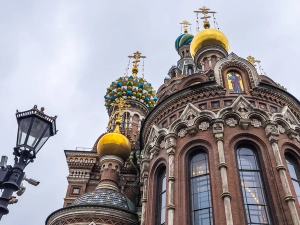 Petersburg Rusia Noviembre 2021 Fragmento Iglesia Del Salvador Sobre Sangre —  Fotos de Stock