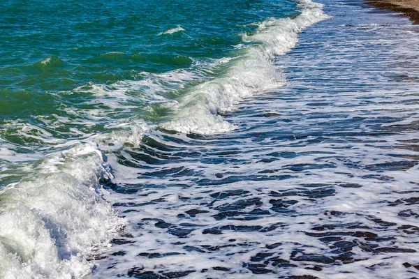 Θαλάσσιο Τοπίο Surfline Κύματα Και Αφρό Φόντο Φύσης — Φωτογραφία Αρχείου