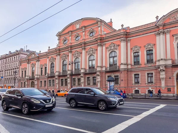 Sint Petersburg Rusland November 2021 Nevsky Prospect Hoofdstraat Van Stad — Stockfoto