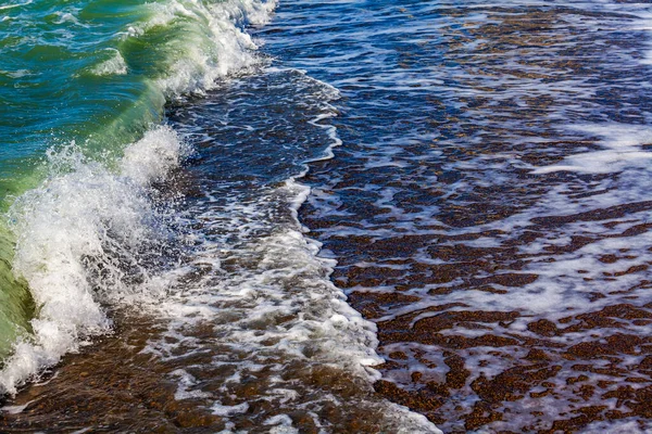 Θαλάσσιο Τοπίο Surfline Κύματα Και Αφρό Φόντο Φύσης — Φωτογραφία Αρχείου