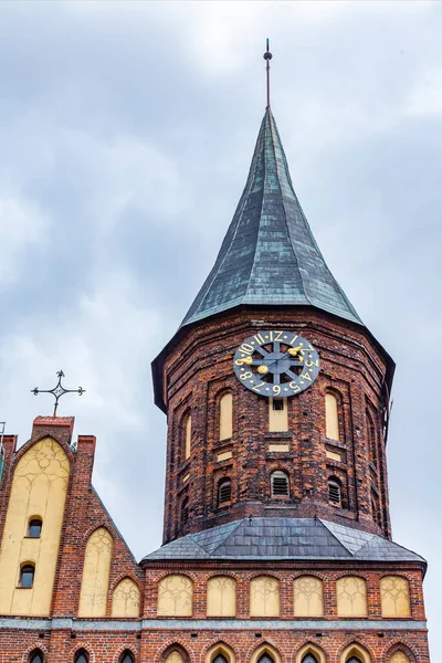 Kaliningrad Ryssland Juni 2021 Arkitektoniska Fragment Fasaderna Katedralen — Stockfoto