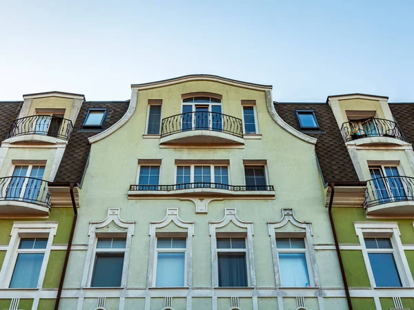 Zelenogradsk, Rusya, 28 Haziran 2023. Tarihsel kentsel gelişim alanında tipik mimari topluluk