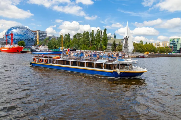 Kaliningrad Rusya Haziran 2021 Pregolya Nehir Seti Zevk Gemisi Yelken — Stok fotoğraf