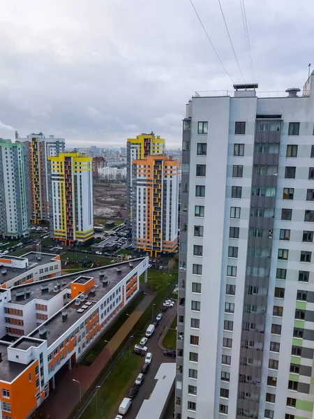 Sankt Petersburg Russland November 2021 Mehrgeschossige Moderne Wohngebäude — Stockfoto