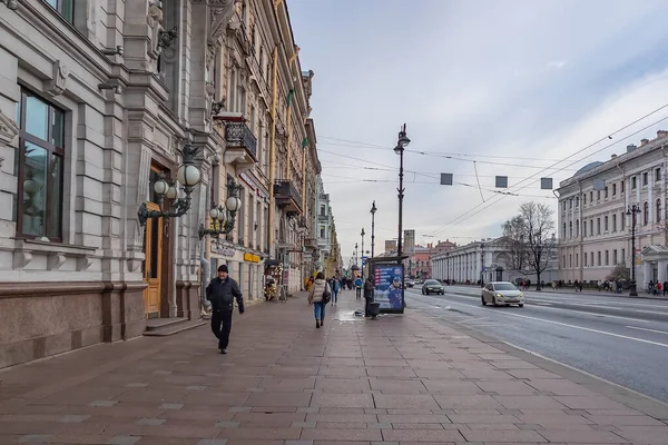 Petersburg Rosja Listopada 2021 Nevsky Perspektywa Jest Główną Ulicą Miasta — Zdjęcie stockowe