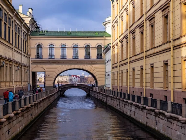 Petersburg Russia November 2021 View Zimnyaya Kanavka Canal Connecting Moika — Stock Photo, Image