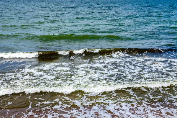 Paysage Marin Surfez Avec Des Vagues Mousse Contexte Naturel — Photo