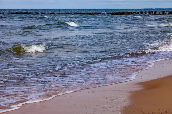 Paysage Marin Surfez Avec Des Vagues Mousse Contexte Naturel — Photo