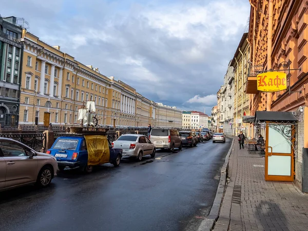 San Petersburgo Rusia Noviembre 2021 Vista Del Río Moyka Terraplén — Foto de Stock