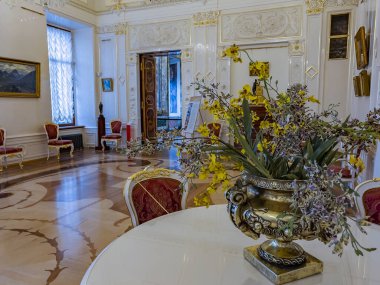 St. Petersburg, Rusya, 7 Kasım 2021. Rus Müzesi 'nin İçi (Mermer Saray))