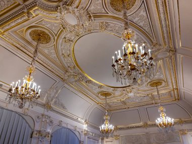 St. Petersburg, Rusya, 7 Kasım 2021. Rus Müzesi 'nin İçi (Mermer Saray))