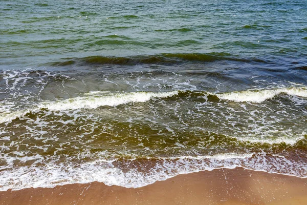 Θαλάσσιο Τοπίο Surfline Κύματα Και Αφρό Στο Ηλιοβασίλεμα Φόντο Φύσης — Φωτογραφία Αρχείου