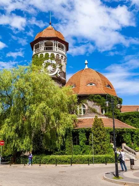 Svetlogorsk Russie Juin 2021 Vieux Château Eau Des Symboles Ville — Photo