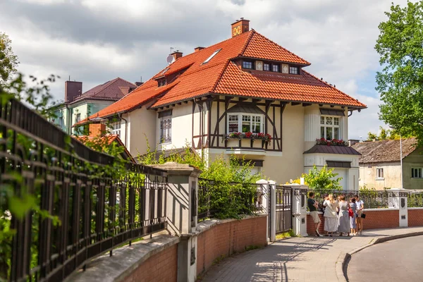 Kaliningrad Rusland Juni 2021 Scenic Herenhuis Het Historische Deel Van — Stockfoto