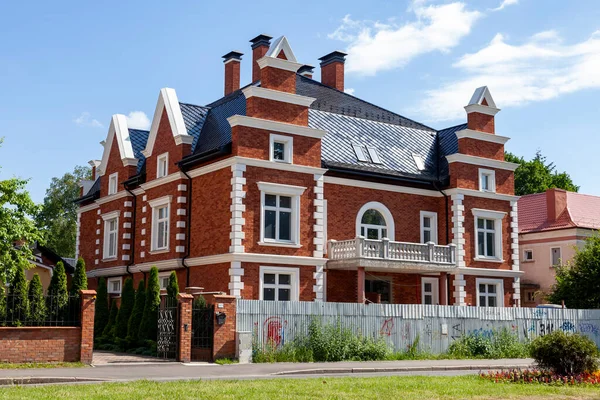 Kaliningrad Russland Juni 2021 Malerisches Stadthaus Historischen Teil Der Stadt — Stockfoto