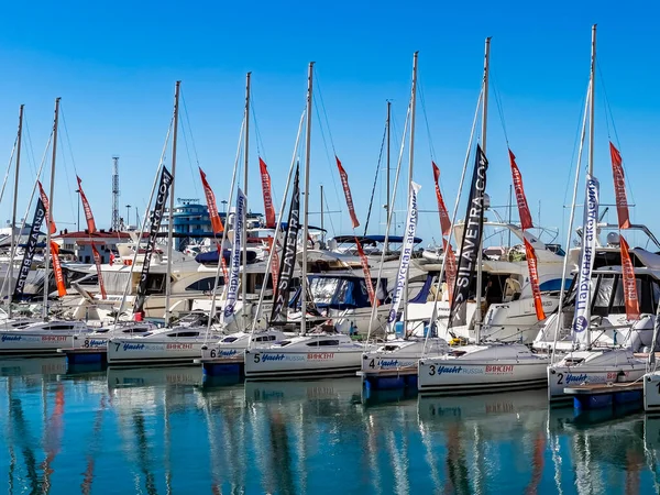 Sotchi Russie Octobre 2021 Yachts Dans Port Sotchi Marina — Photo