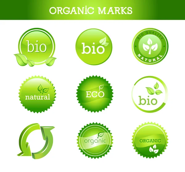 Organic Marks — Stock Vector
