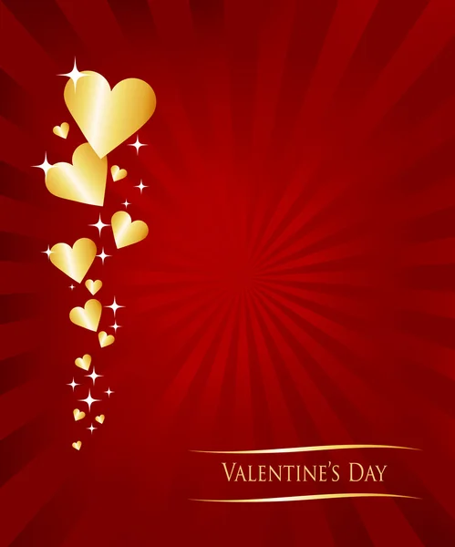 Valentine Greetings Card — Stock Vector