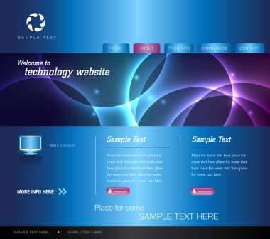 blue technology website
