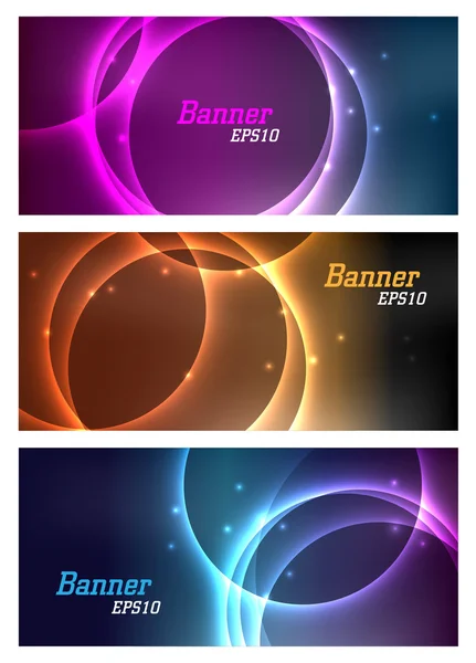 Kosmische banners — Stockvector