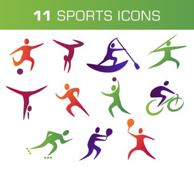 spor simgeleri koleksiyonu