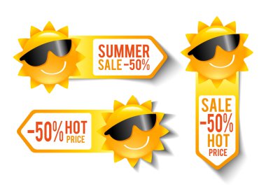 Summer Sales Stickers clipart