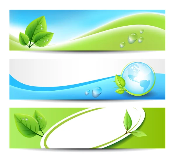 Eco banners — Stock vektor