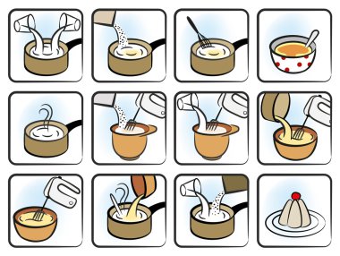 Dessert Cooking Icons clipart