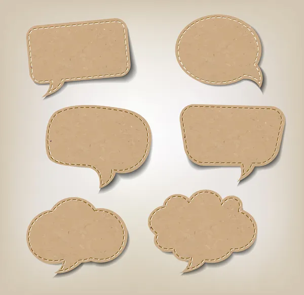 karton konuşma balonları