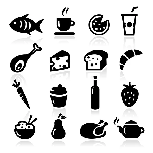 Iconos de alimentos — Vector de stock