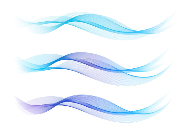 Голубые абстрактные подкладки - Waves
