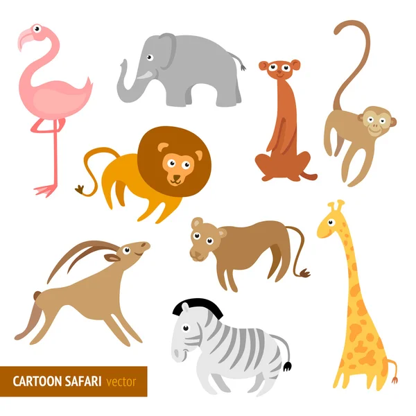 Animales lindos — Vector de stock