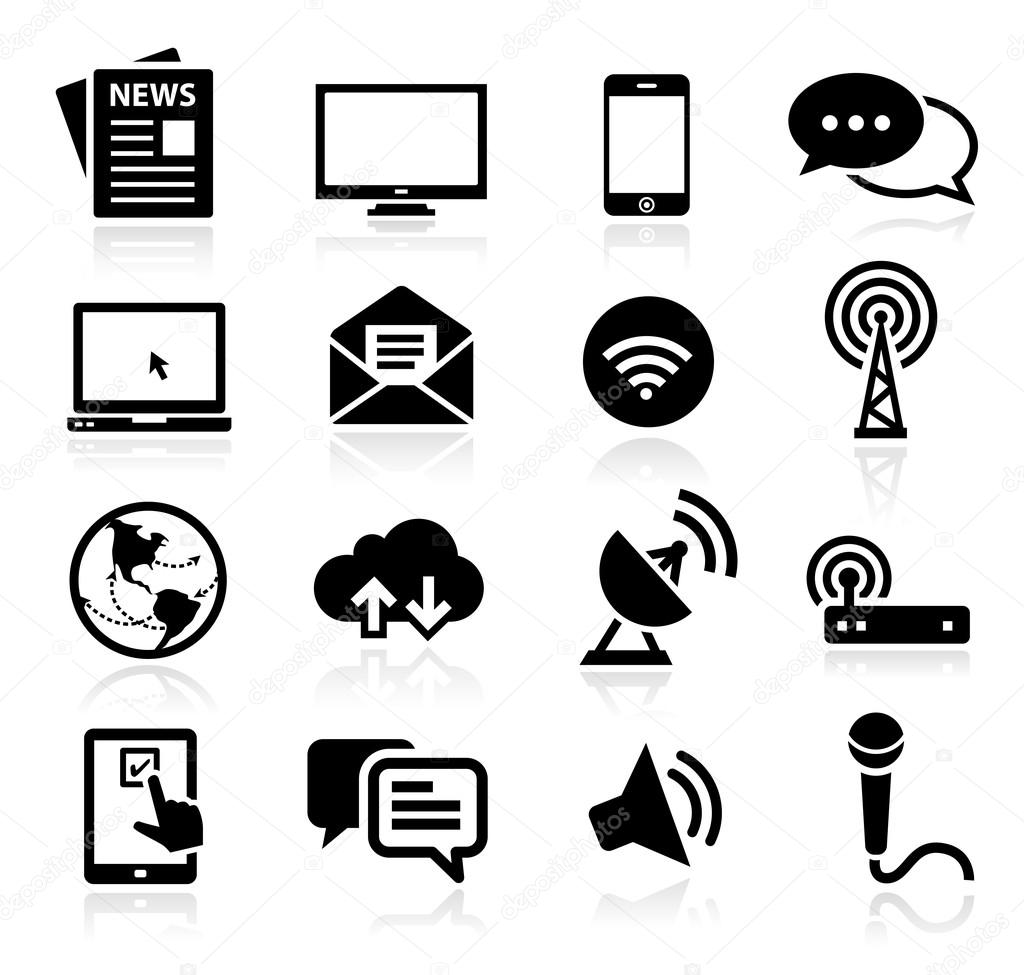 Collection of media icons
