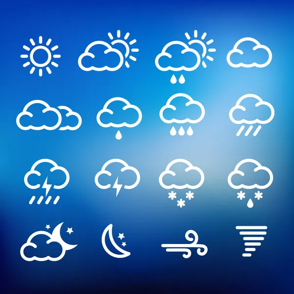 Weather Icons — Stock Vector