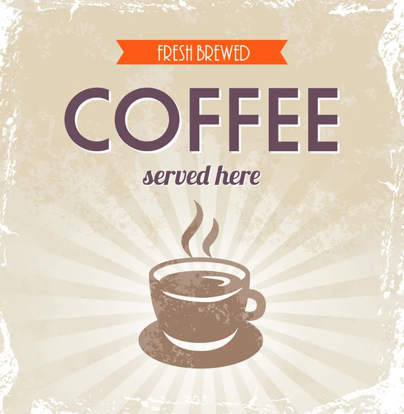Café rétro — Image vectorielle