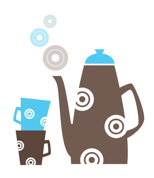 Fond de café rétro — Image vectorielle