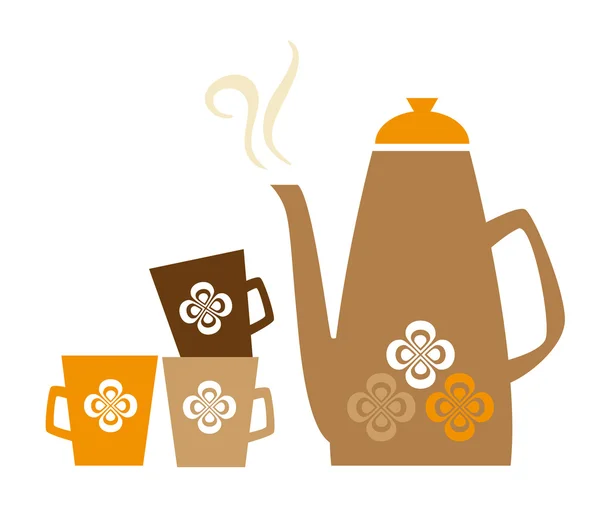 Fond de café rétro — Image vectorielle