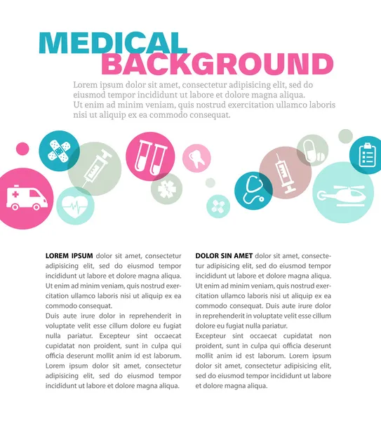Patrón de folleto médico — Archivo Imágenes Vectoriales